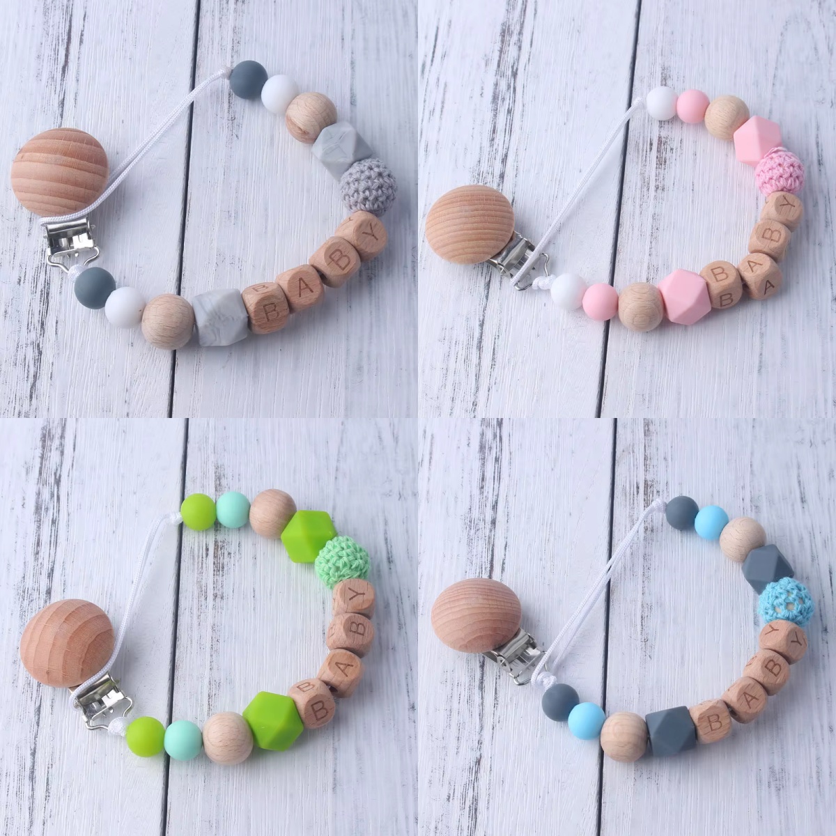 Baby Pacifier Clip - Clipe de chupeta de bebê com
