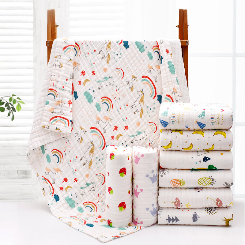 Baby Swaddle Blanket - Toalha de banho infantil de gaze