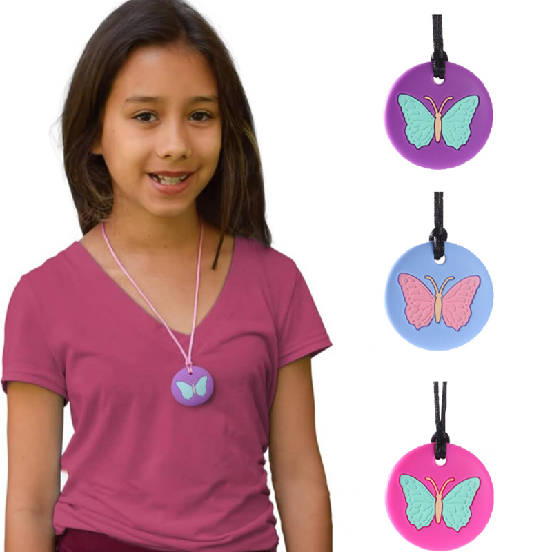 Baby Teethers - Colar Mastigável em Forma de Borboleta