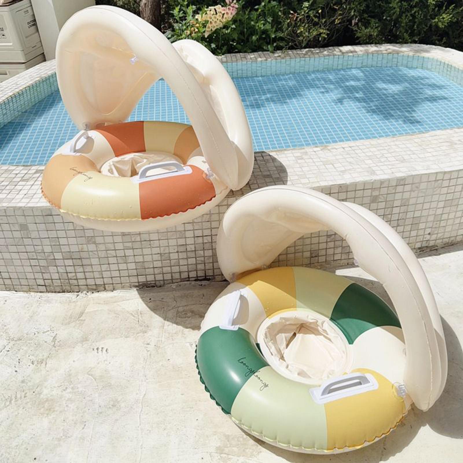 Baby Bath Tub Foldable - Boia Inflável para Bebê com Toldo