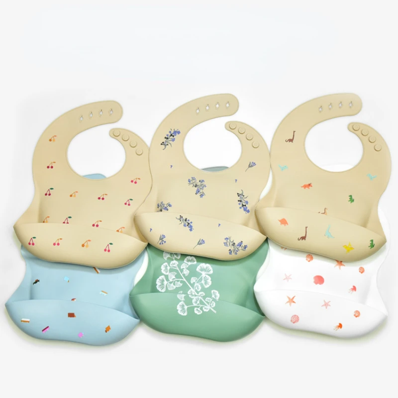 Silicone Baby Bibs - Ins babadores para bebês, sem bpa,