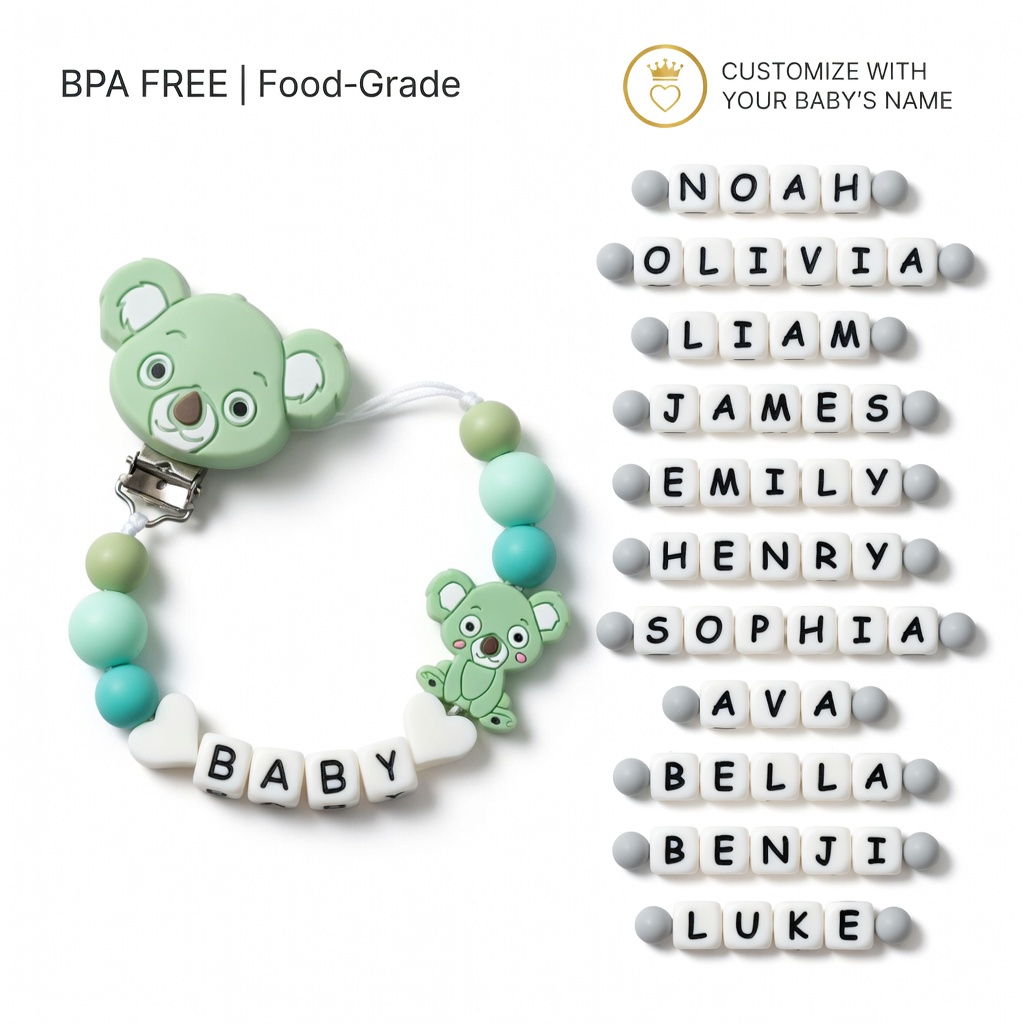 Baby Pacifier Clip - Prendedor de Chupeta de Silicone para