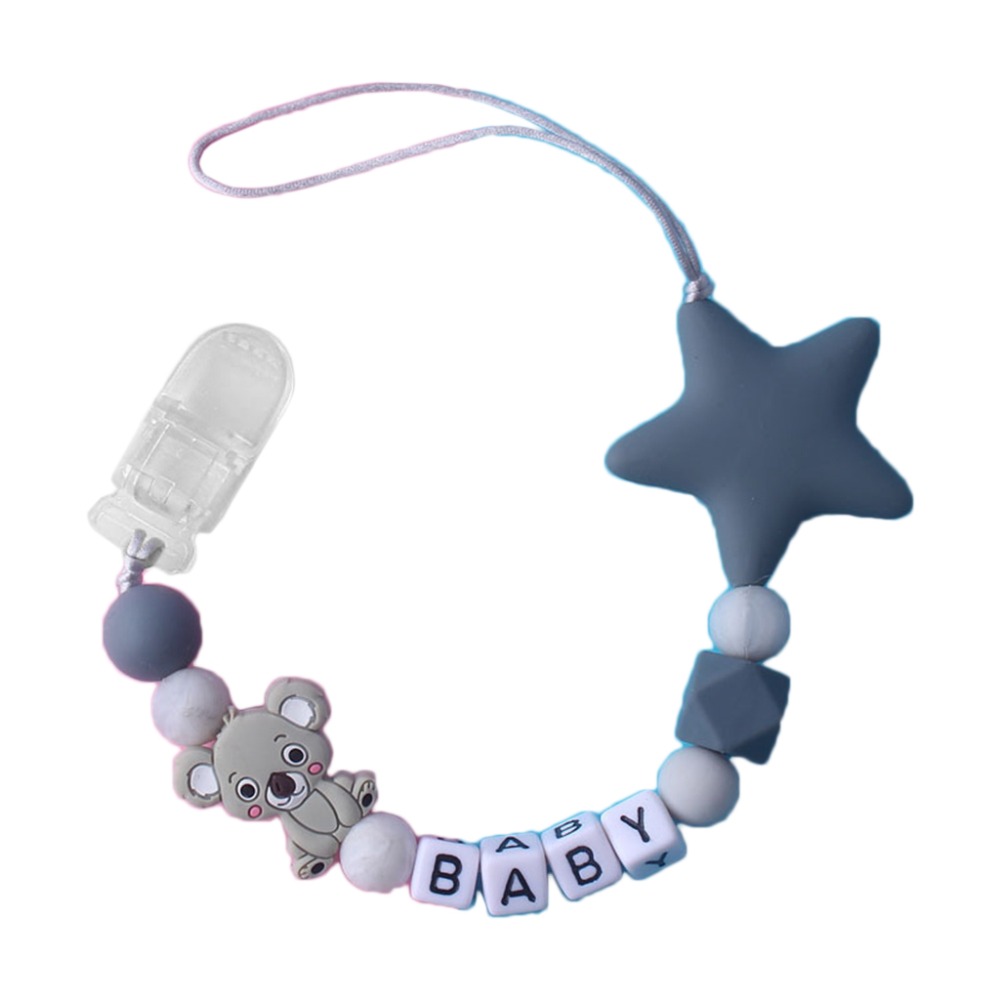 Baby Pacifier Clip - Prendedor de Chupeta Personalizado com Nome,