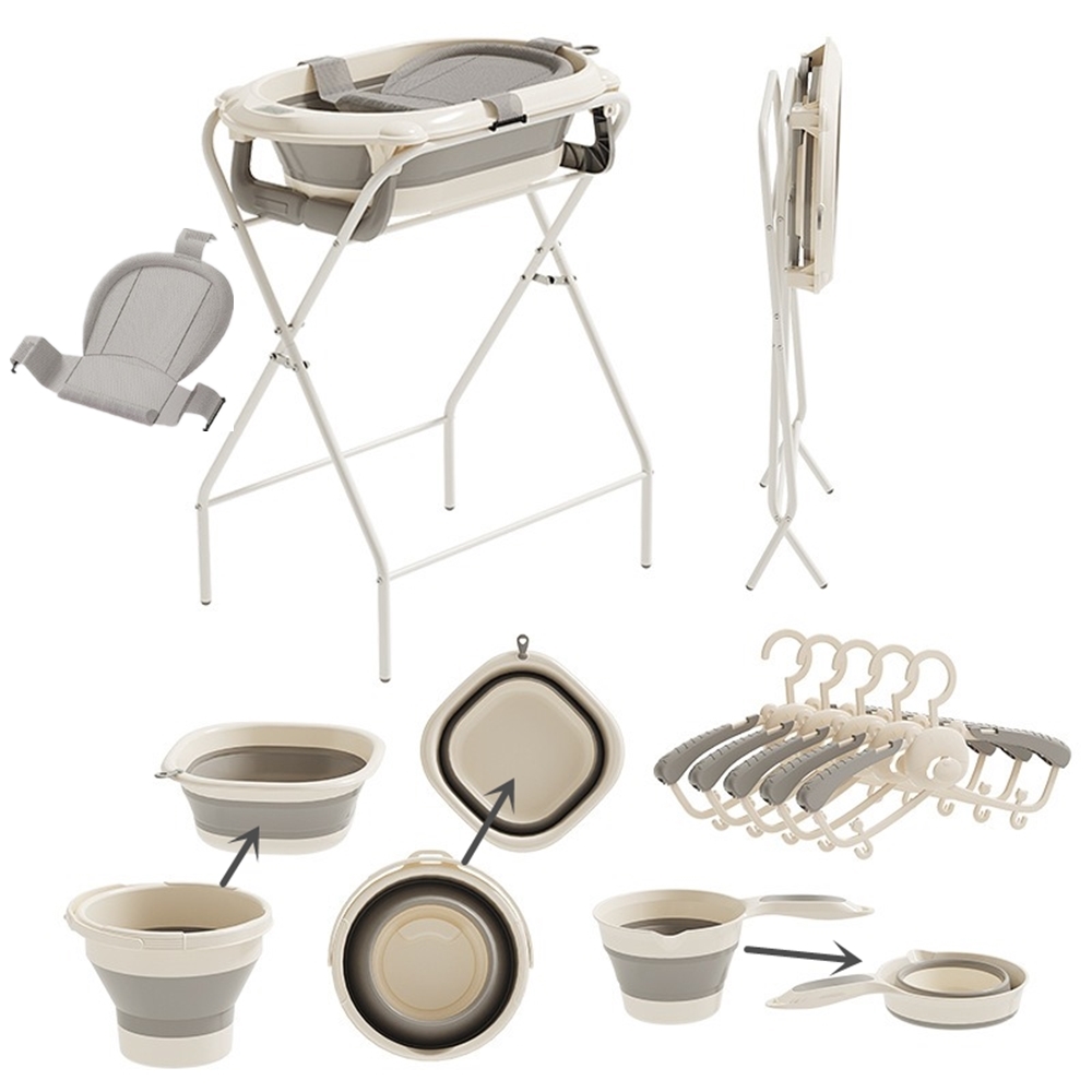 Baby Bath Tub Foldable - Conjunto de banho para bebê dobrável