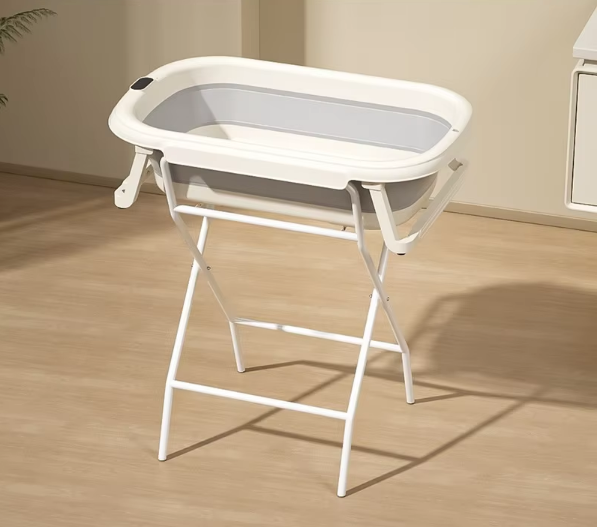 Baby Bath Tub Foldable - Conjunto de banheira e suporte dobrável