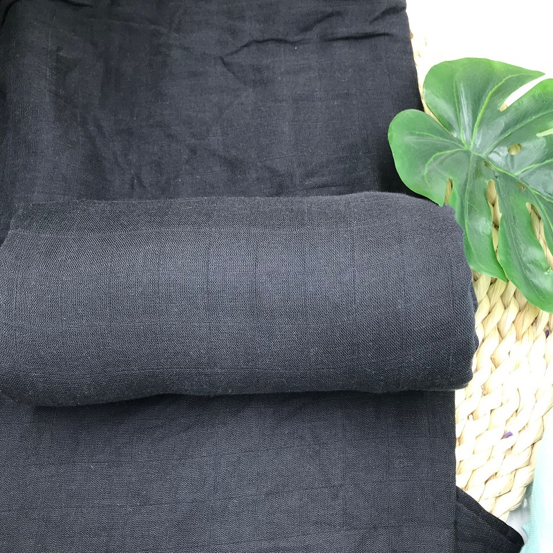 Baby Swaddle Blanket - Envoltório de bebê cor preta pura