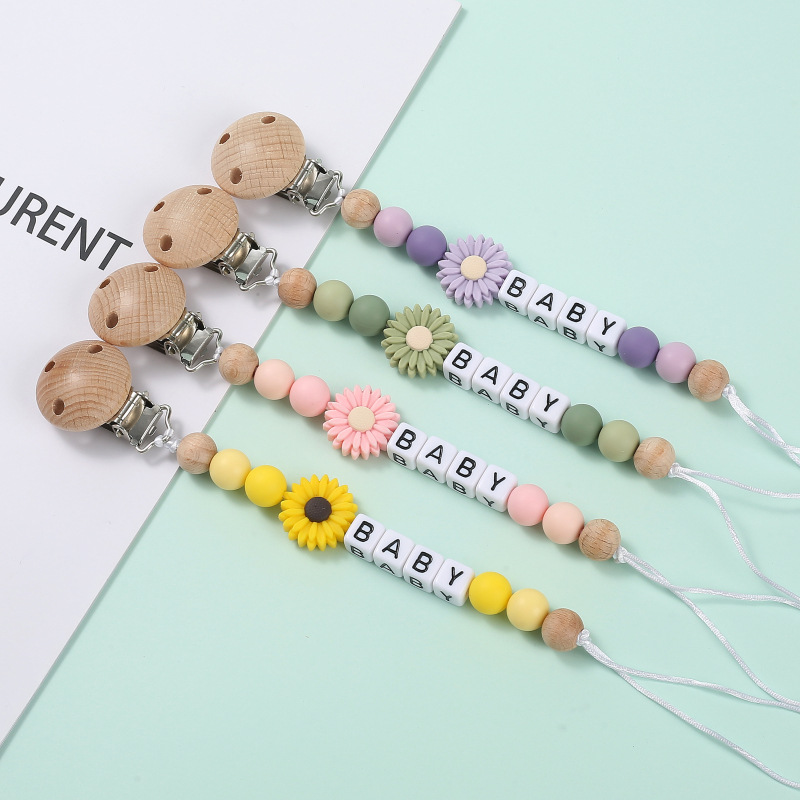 Baby Pacifier Clip - Bebê personalizado nome personalizado chupeta clipe