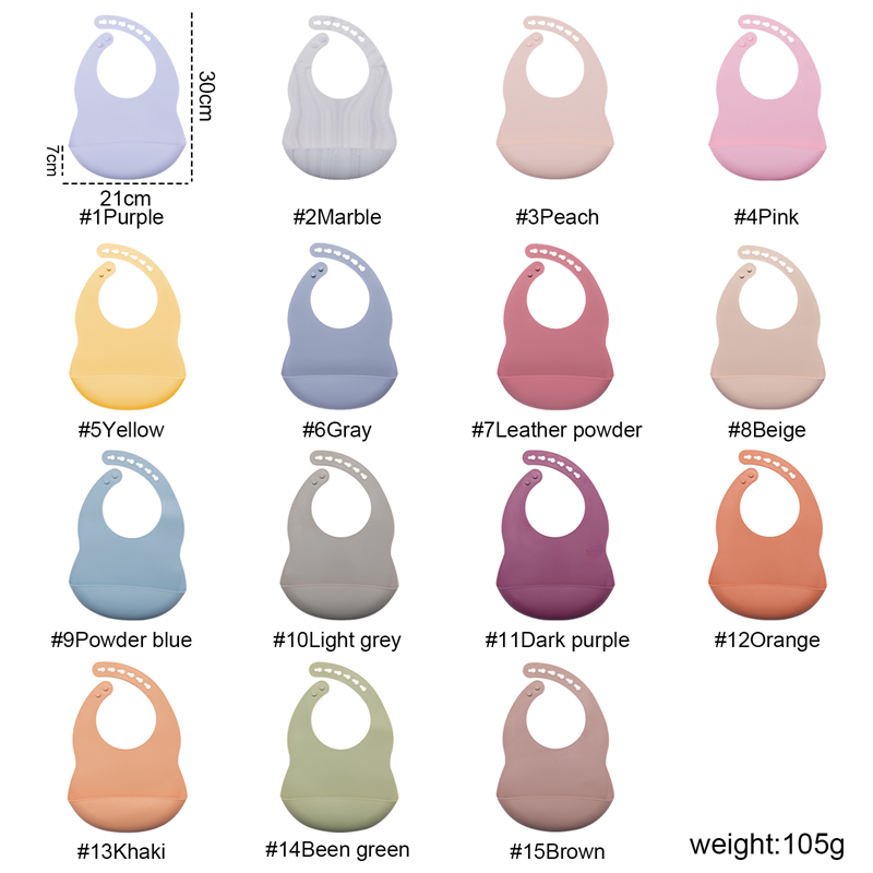0-3 anos babador do bebê bpa l - Silicone Baby Bibs avaliação e preço