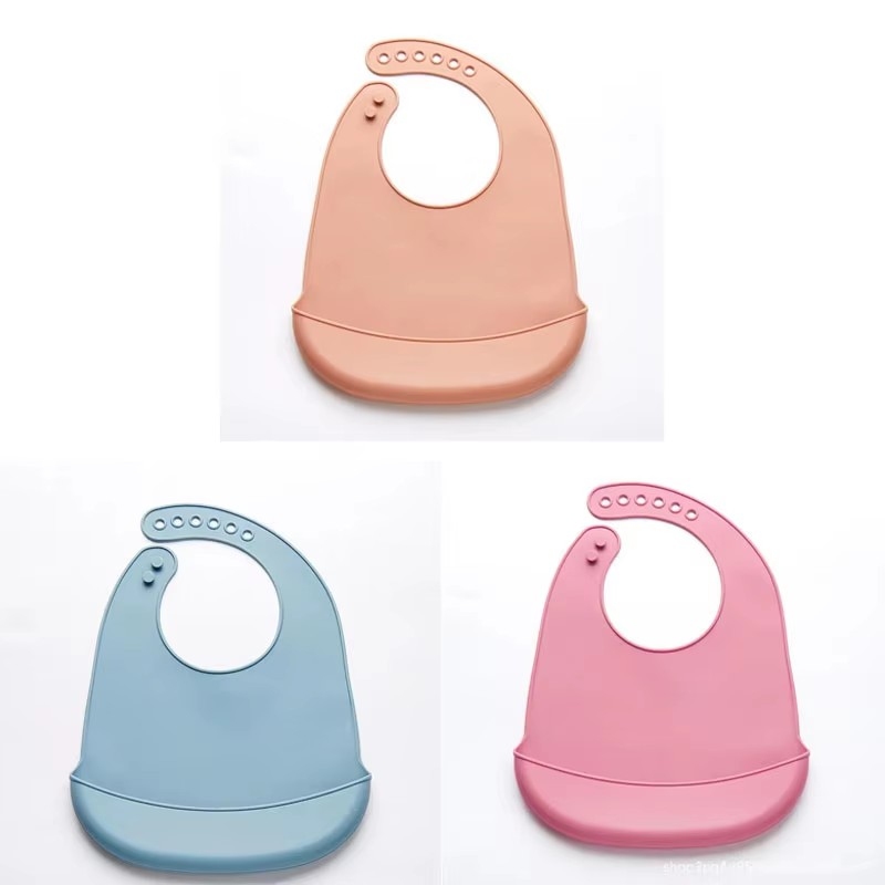 1/3 Peças Babadores de Bebê Aj - Silicone Baby Bibs avaliação e preço