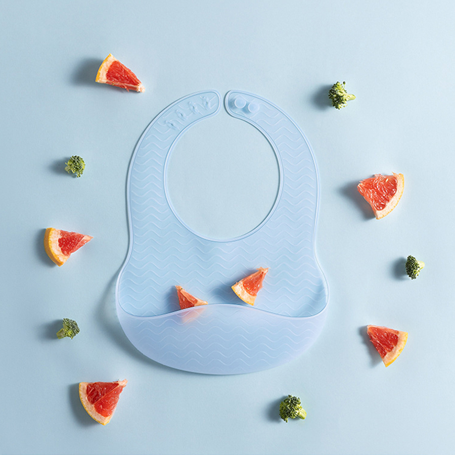 Babador de gelatina de silicon - Silicone Baby Bibs avaliação e preço