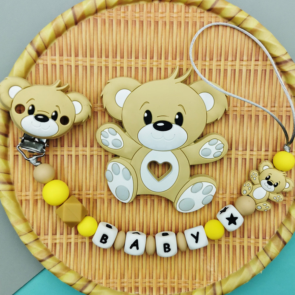 Personalizado inglês russo sil - Baby Pacifier Clip avaliação e preço