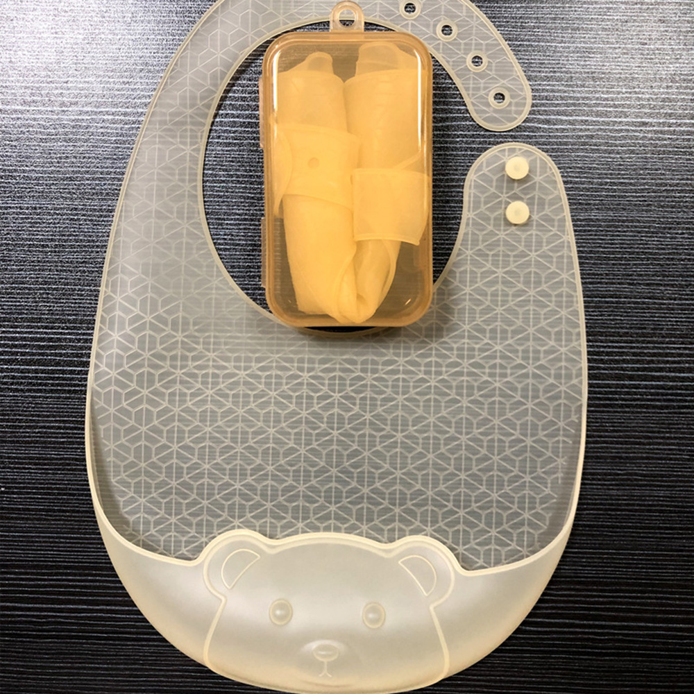Babador para alimentação de be - Silicone Baby Bibs avaliação e preço