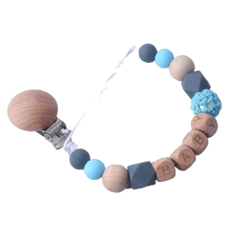 Novo bebê chupeta clipes nome  - Baby Pacifier Clip avaliação e preço