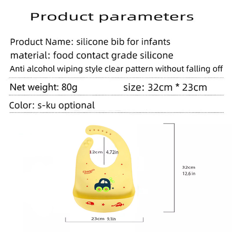 Babador de silicone para alime - Silicone Baby Bibs avaliação e preço
