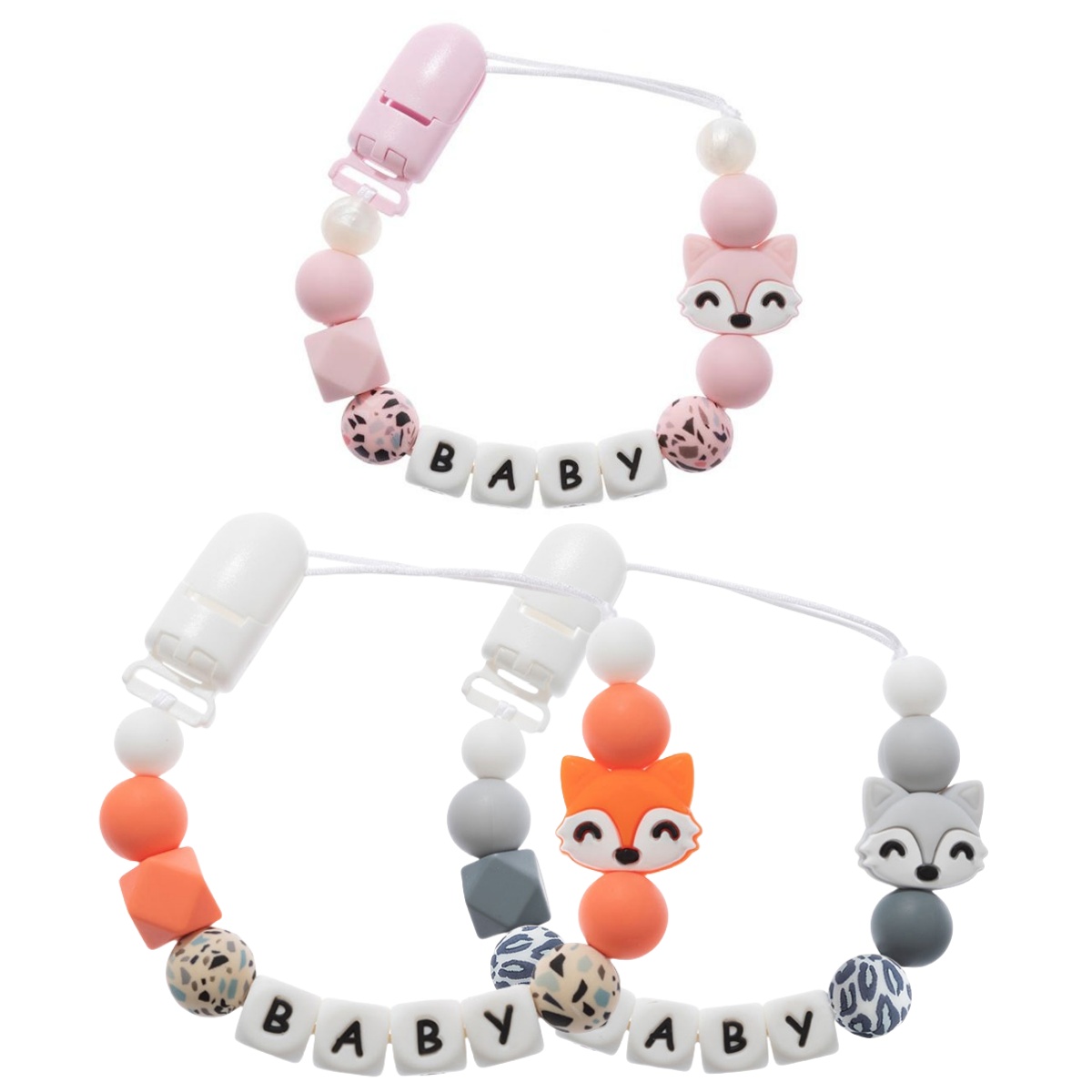 Nome personalizado dos desenho - Baby Pacifier Clip avaliação e preço