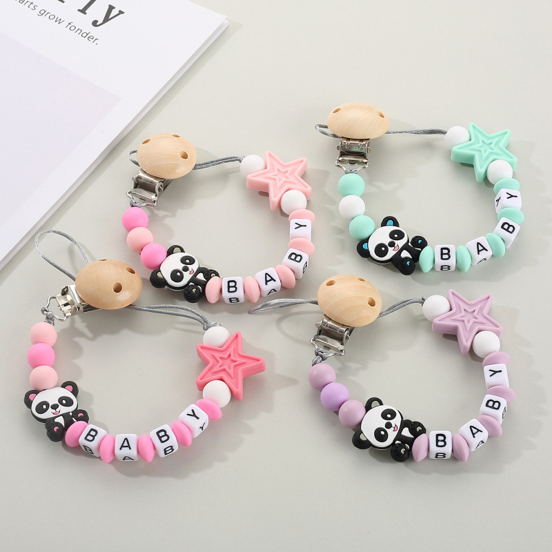 Prendedores de Chupeta Panda P - Baby Pacifier Clip avaliação e preço