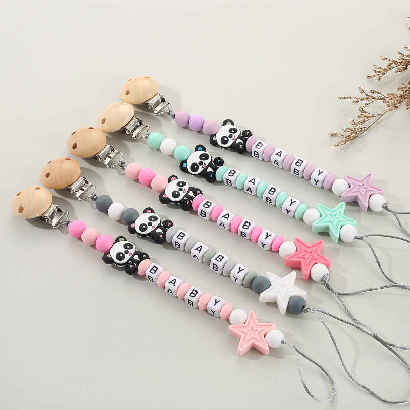Prendedores de Chupeta Panda P - Baby Pacifier Clip avaliação e preço