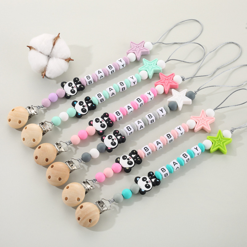 Prendedores de Chupeta Panda P - Baby Pacifier Clip avaliação e preço