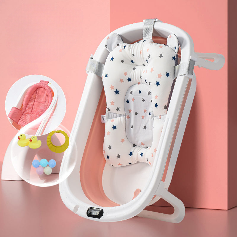 Almofadas de banheira para beb - Baby Bath Tub Foldable avaliação e preço