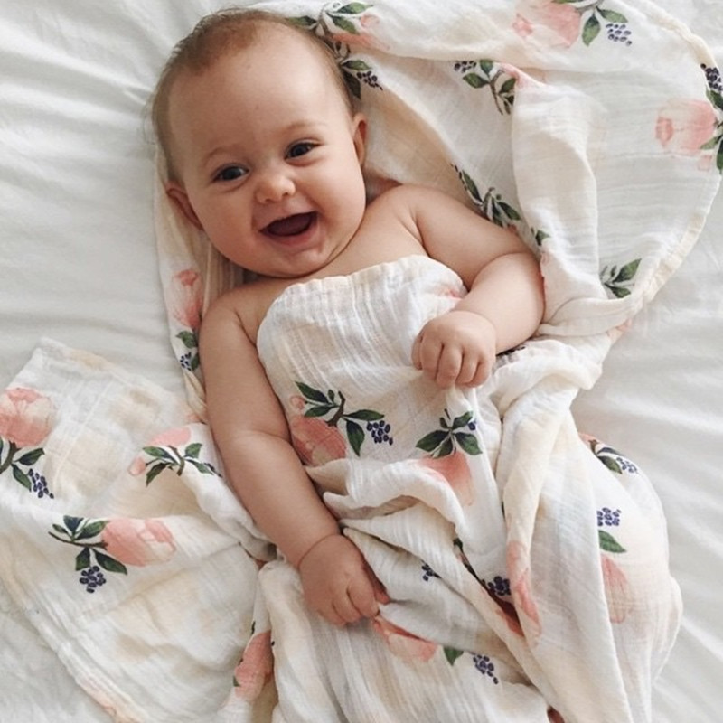 Rosa 120x120cm 70% bambu 30% a - Baby Swaddle Blanket avaliação e preço