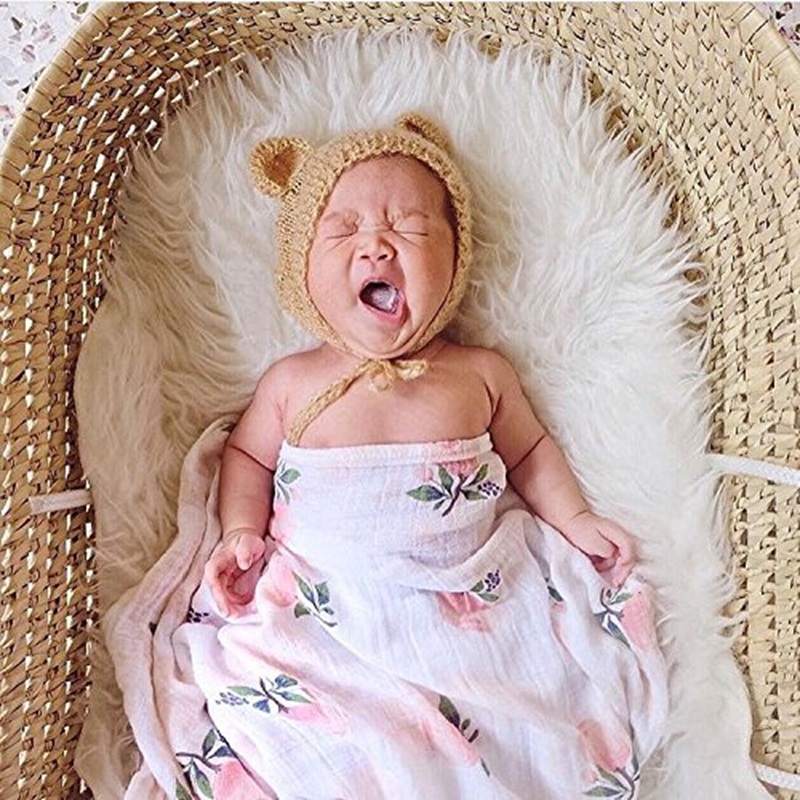 Rosa 120x120cm 70% bambu 30% a - Baby Swaddle Blanket avaliação e preço