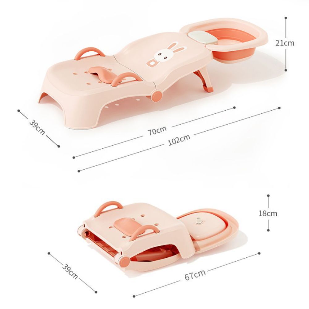 Cadeira de Shampoo Infantil Aj - Baby Bath Tub Foldable avaliação e preço