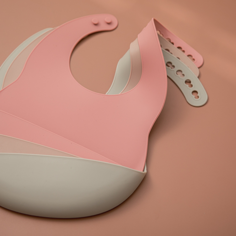 1pc Babador de Silicone Ajustá - Silicone Baby Bibs avaliação e preço